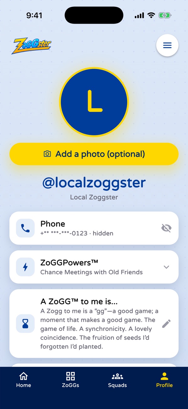 Profile: ZoGGPowers and what a ZoGG means to you
